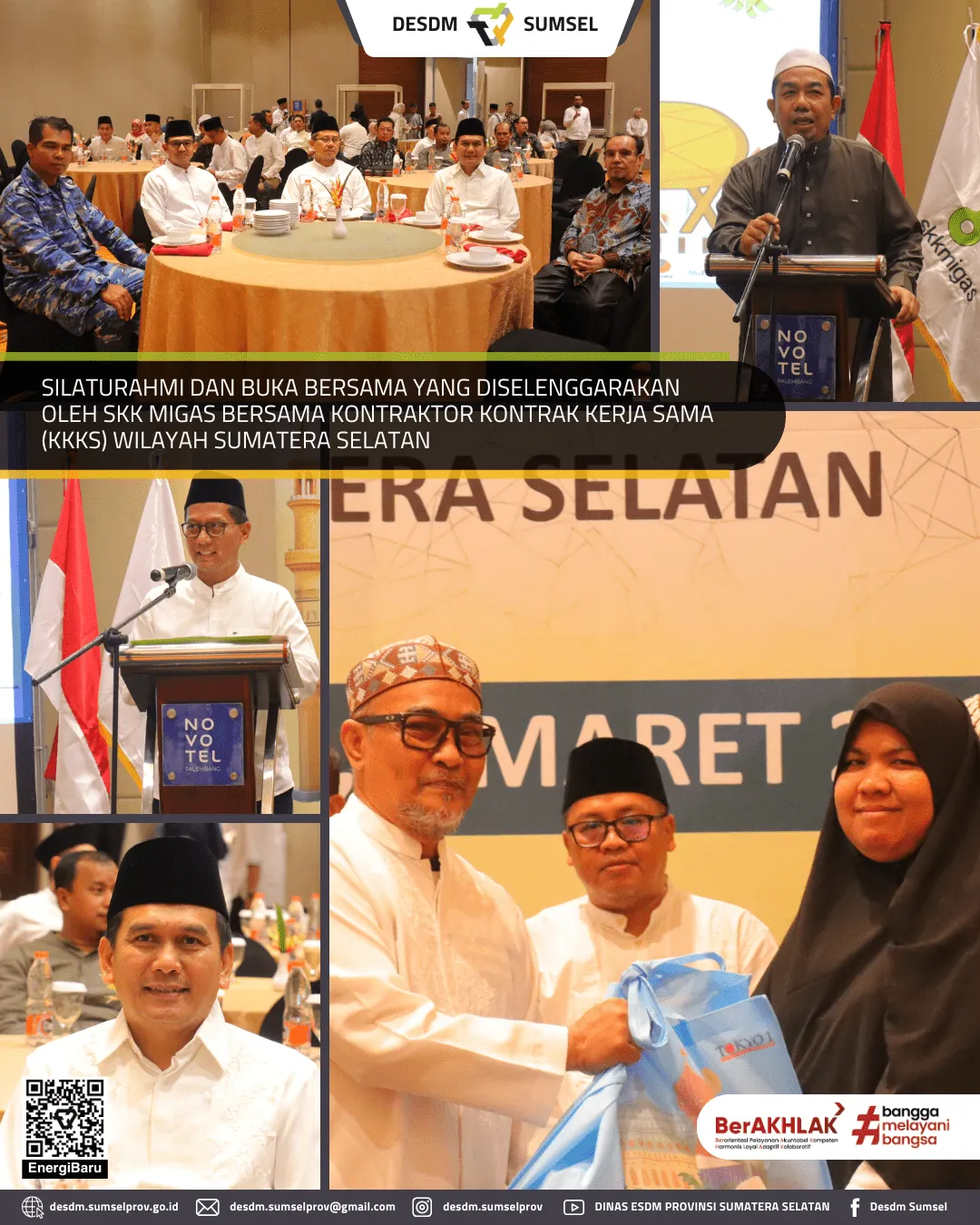 Silaturahmi dan Buka Bersama yang diselenggarakan oleh SKK Migas bersama Kontraktor Kontrak Kerja Sama (KKKS) Wilayah Sumatera Selatan