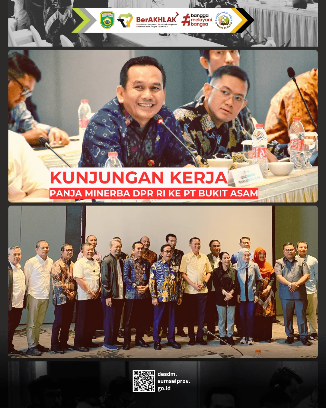 Kunjungan Kerja Panja Minerba DPR RI ke PT Bukit Asam