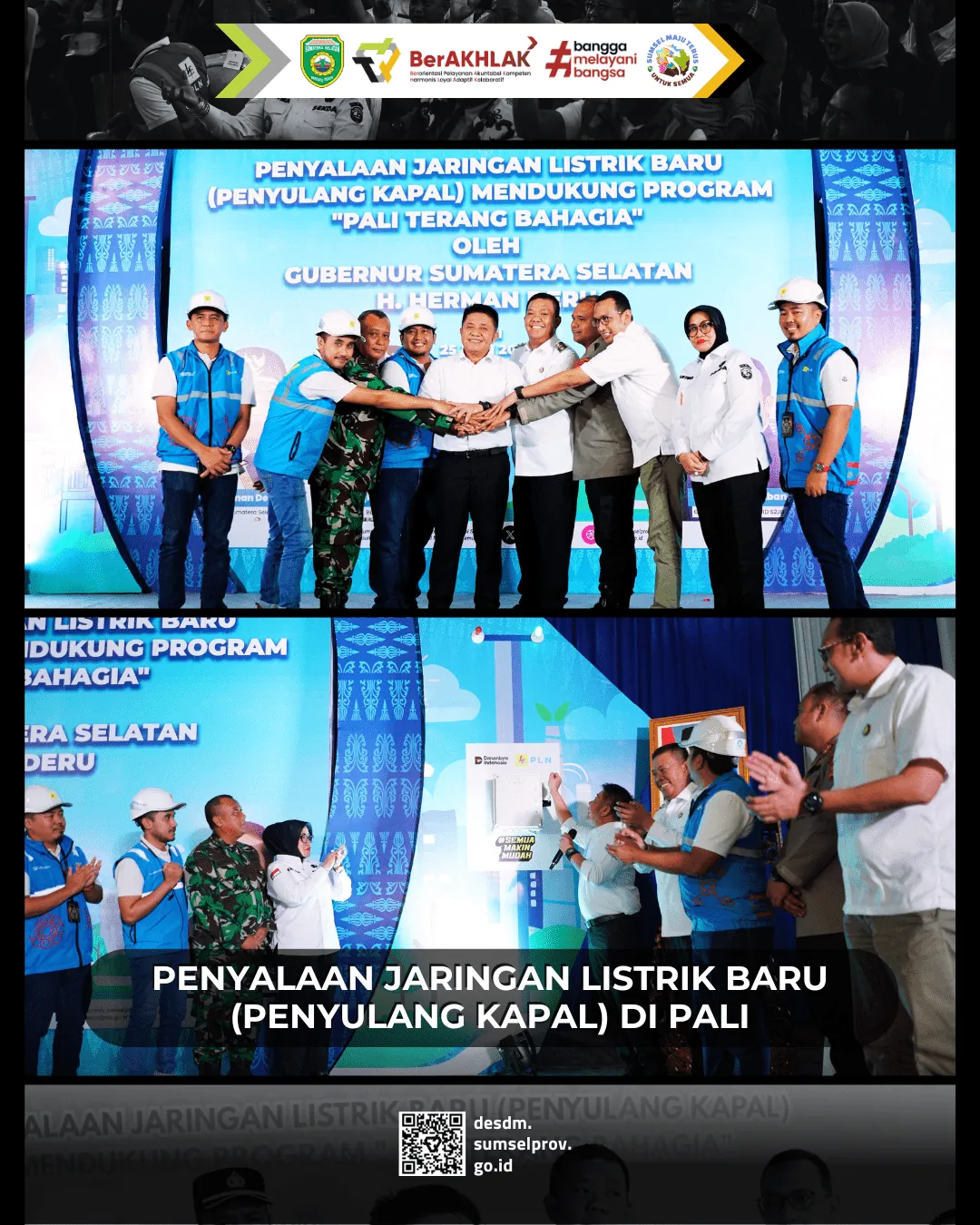 PALI Terang Bahagia : Penyalaan Jaringan Listrik Baru (Penyulang Kapal)