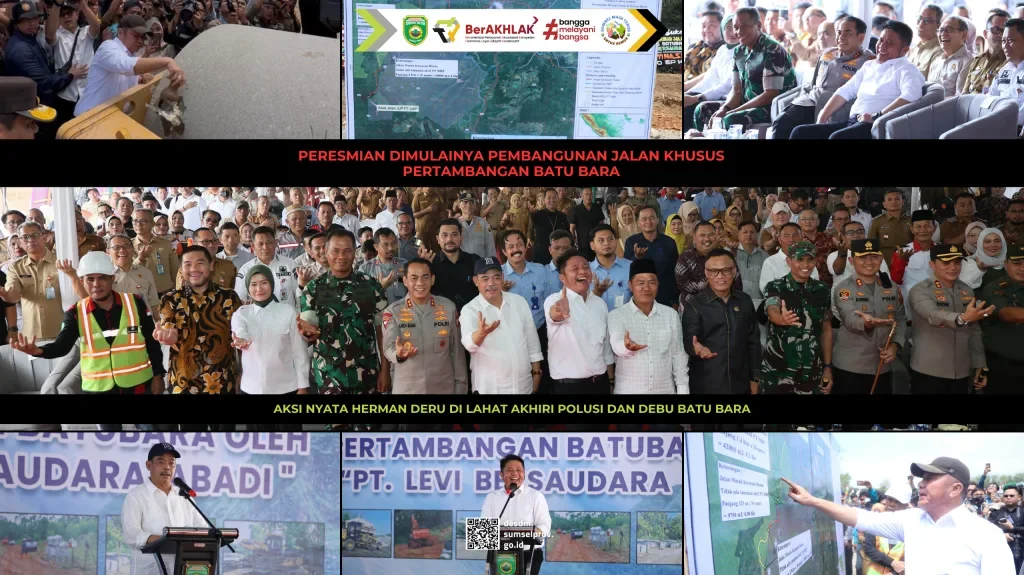 Aksi Nyata Herman Deru di Lahat, Resmikan Jalan Khusus Pertambangan Akhiri Polusi dan Debu Batubara