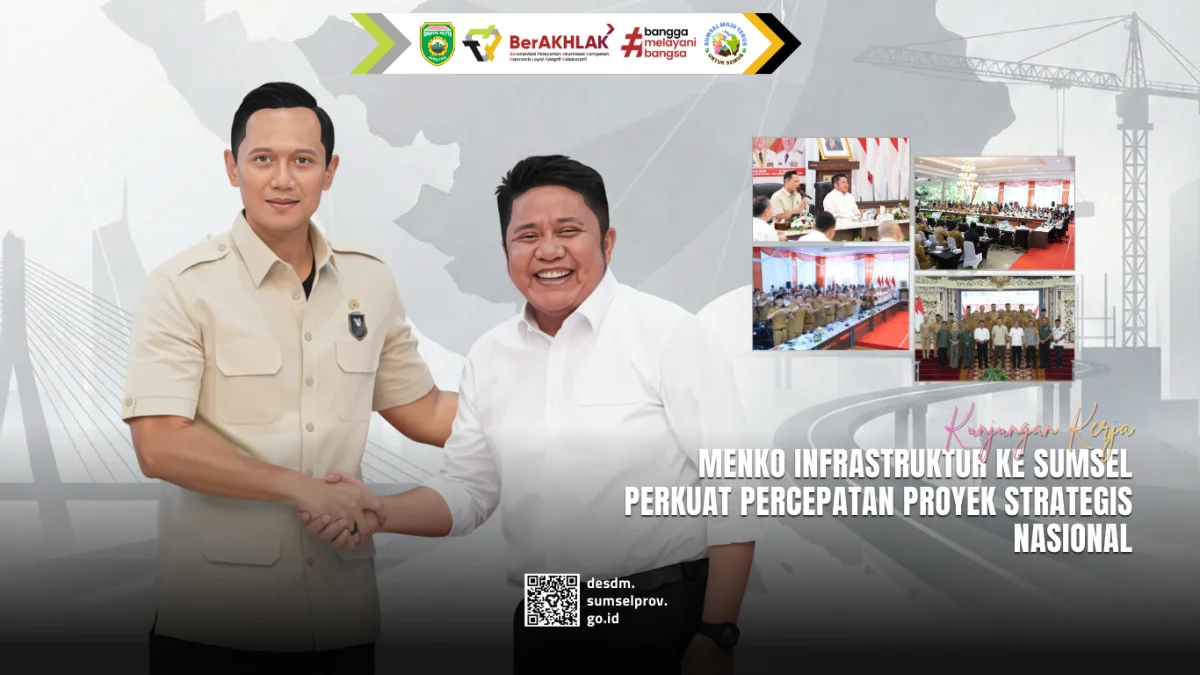 Kunjungan Menko Infrastruktur ke Sumsel Perkuat Percepatan Proyek Strategis Nasional