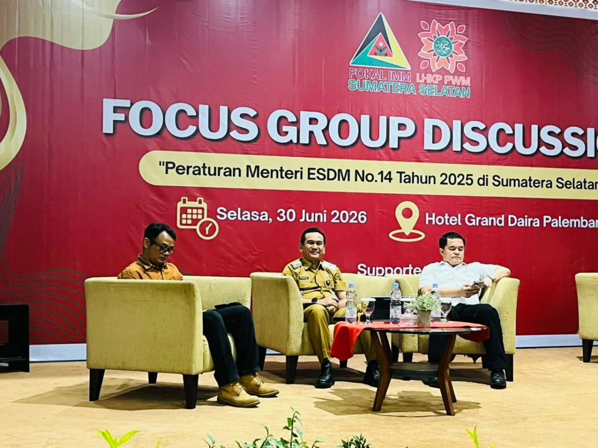 PW FOKAL IMM Sumsel gelar FGD bahas Permen ESDM Nomor 14 Tahun 2025