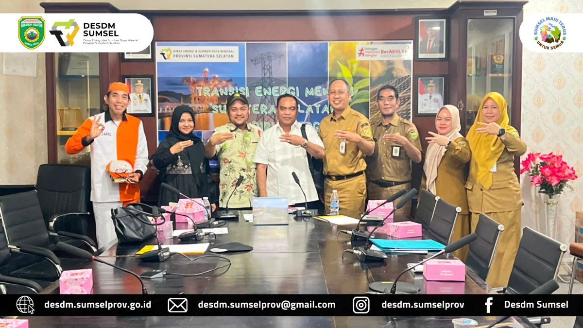 Dinas ESDM Sumsel Terima Kunker Komisi III DPRD Babel, Perkuat Sinergi Pengelolaan dan Pengawasan Sektor Pertambangan